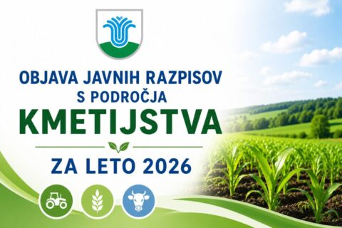 OBJAVA JAVNIH RAZPISOV S PODROČJA KMETIJSTVA ZA LETO 2026