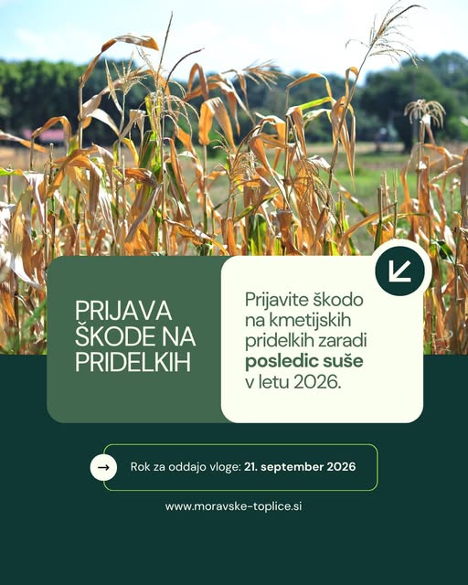 Škoda zaradi suše v letu 2026
